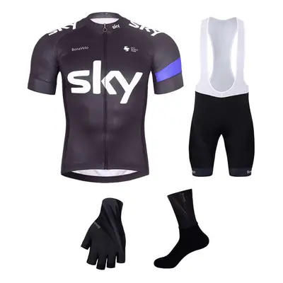 BONAVELO Cyklistický mega set - SKY - bílá/černá