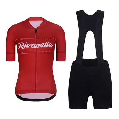 RIVANELLE BY HOLOKOLO Cyklistický krátký dres a krátké kalhoty - GEAR UP - černá/bílá