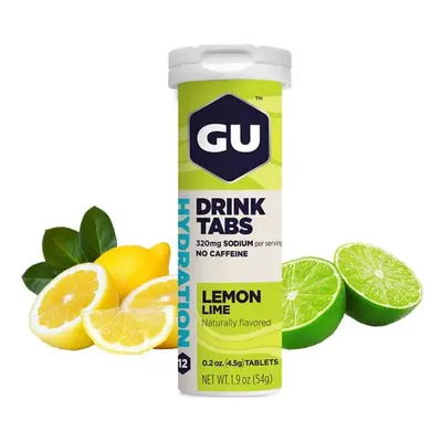 GU Cyklistická výživa - HYDRATION DRINK TABS 54 G LEMON/LIME