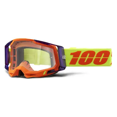 100% SPEEDLAB Cyklistické brýle - RACECRAFT 2 - žlutá/oranžová/černá