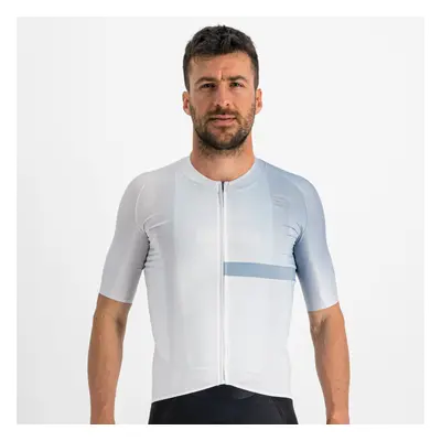 SPORTFUL Cyklistický dres s krátkým rukávem - BOMBER - bílá/šedá