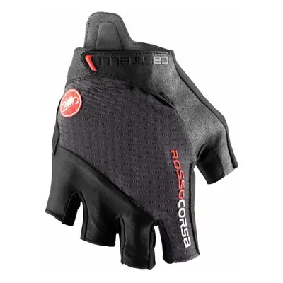 CASTELLI Cyklistické rukavice - ROSSO CORSA PRO V - šedá