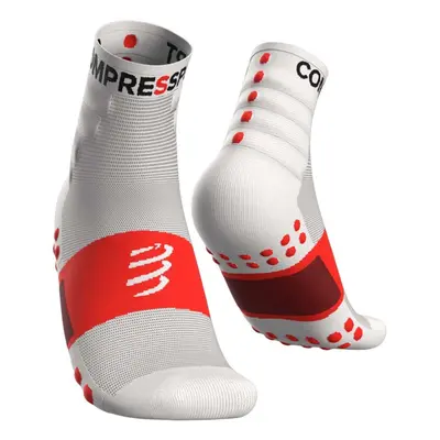 COMPRESSPORT Cyklistické ponožky klasické - TRAINING - bílá