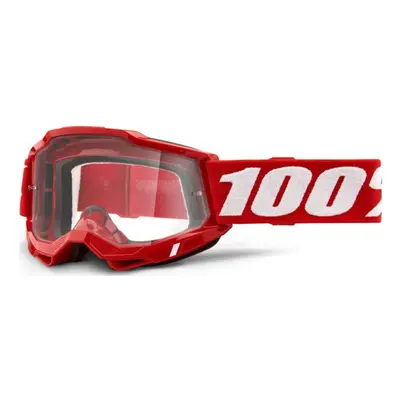 100% SPEEDLAB Cyklistické brýle - ACCURI 2 - červená/bílá