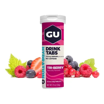 GU Cyklistická výživa - HYDRATION DRINK TABS 54 G TRIBERRY