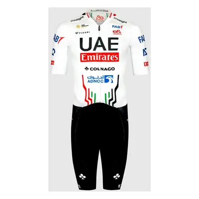 PISSEI Cyklistická kombinéza - UAE TEAM EMIRATES 2024 - bílá/černá