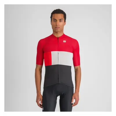 SPORTFUL Cyklistický dres s krátkým rukávem - SNAP - červená/černá