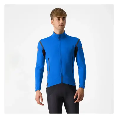 CASTELLI Cyklistická zateplená bunda - PERFETTO ROS 2 - modrá