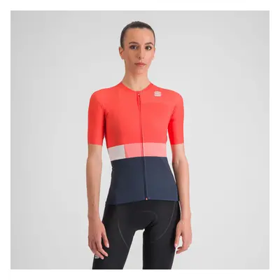 SPORTFUL Cyklistický dres s krátkým rukávem - SNAP - červená/modrá