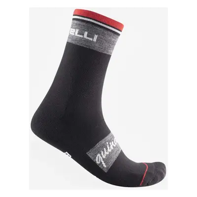 CASTELLI Cyklistické ponožky klasické - QUINDICI SOFT MERINO - černá