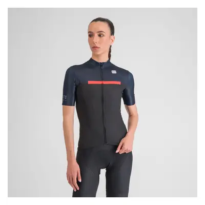 SPORTFUL Cyklistický dres s krátkým rukávem - PISTA - modrá/černá