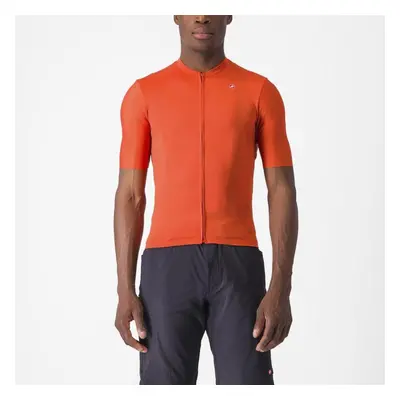 CASTELLI Cyklistický dres s krátkým rukávem - UNLIMITED ENTRATA - oranžová