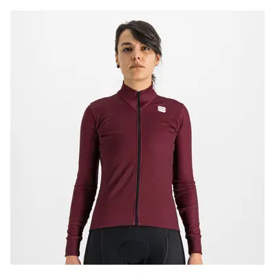 SPORTFUL Cyklistický dres s dlouhým rukávem zimní - KELLY THERMAL - bordó