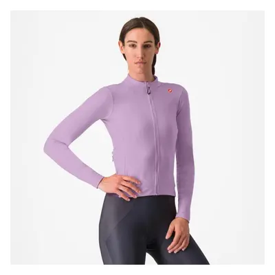 CASTELLI Cyklistický dres s dlouhým rukávem zimní - ESPRESSO THERMAL W - fialová