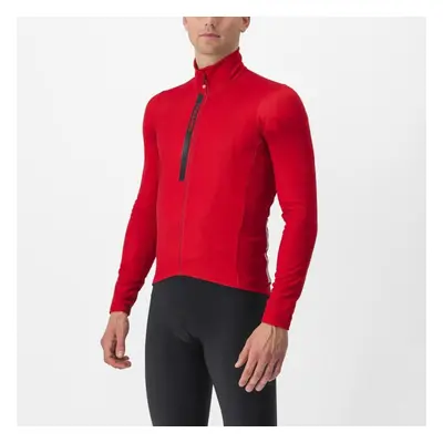 CASTELLI Cyklistický dres s dlouhým rukávem zimní - ENTRATA THERMAL - červená