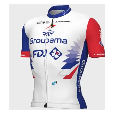 ALÉ Cyklistický dres s krátkým rukávem - GROUPAMA FDJ 2022 - červená/modrá/bílá