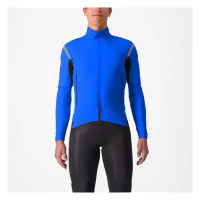 CASTELLI Cyklistická zateplená bunda - PERFETTO ROS 2 CONVERTIBLE - modrá