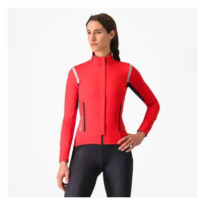 CASTELLI Cyklistická zateplená bunda - PERFETTO ROS 2 W - červená