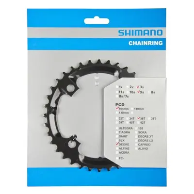 SHIMANO převodník - DEORE M590 36 - černá