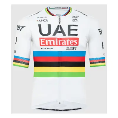 PISSEI Cyklistický dres s krátkým rukávem - UAE TEAM EMIRATES 2024 - vícebarevná