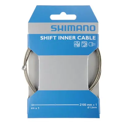 SHIMANO řadící lanko - CABLE MTB/ROAD 1,2x2100mm - stříbrná