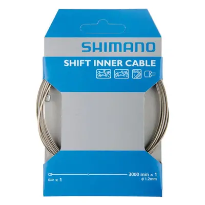 SHIMANO řadící lanko - CABLE MTB/ROAD 1,2x3000mm - stříbrná