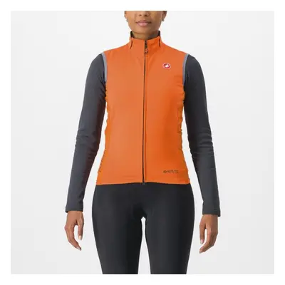 CASTELLI Cyklistická vesta - PERFETTO RoS 2 W - oranžová