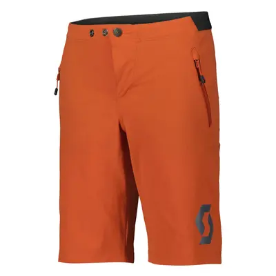 SCOTT Cyklistické kalhoty krátké bez laclu - TRAIL 10 LS/FIT W/PAD JR - oranžová