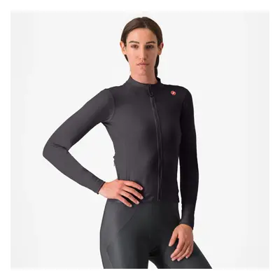 CASTELLI Cyklistický dres s dlouhým rukávem zimní - ESPRESSO THERMAL W - černá