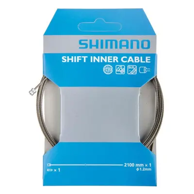 SHIMANO řadící lanko - CABLE MTB/ROAD 1,2x2100mm - stříbrná