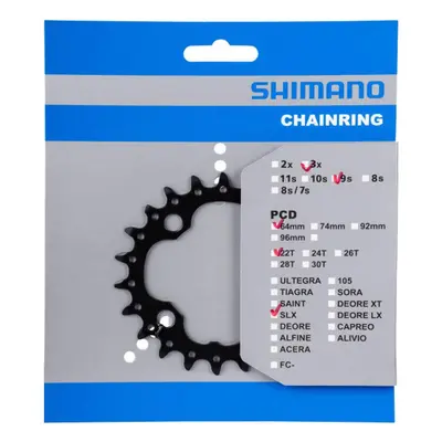 SHIMANO převodník - SLX M660 22 - černá