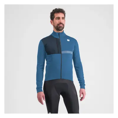 SPORTFUL Cyklistická zateplená bunda - GIARA SOFTSHELL - modrá