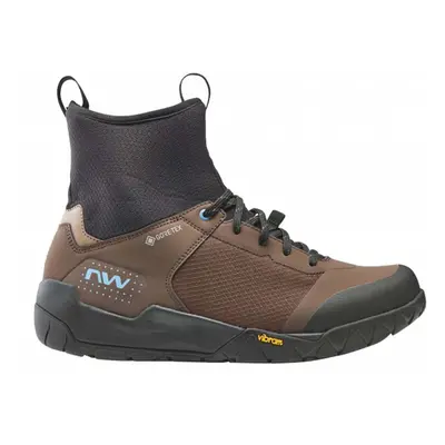 NORTHWAVE Cyklistické tretry - MULTICROSS MID GTX - hnědá/černá