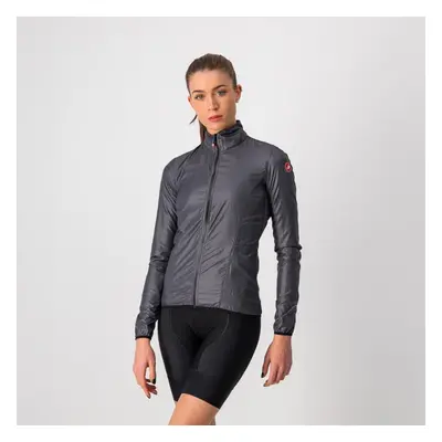 CASTELLI Cyklistická větruodolná bunda - ARIA SHELL W - šedá