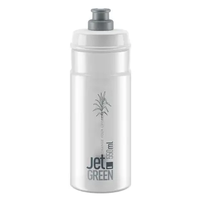 ELITE Cyklistická láhev na vodu - JET GREEN 550 - transparentní