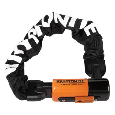 KRYPTONITE zámek na kolo - EVOLUTION MINI 1055 INTEGRATED - bílá/oranžová/černá