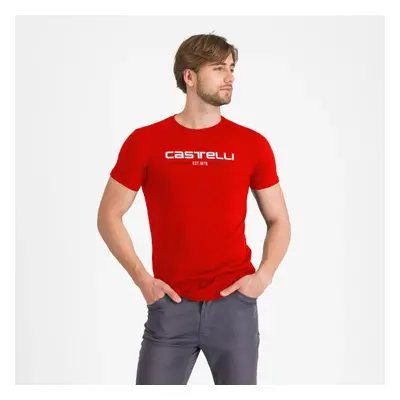 CASTELLI Cyklistické triko s krátkým rukávem - CASTELLI '76 - červená