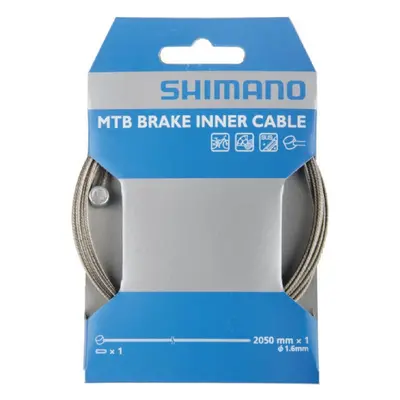 SHIMANO brzdové lanko - BRAKE CABLE MTB 1,6x2050mm - stříbrná