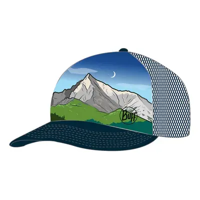 BUFF Cyklistická čepice - TRUCKER KRIVÁŇ - šedá/zelená/modrá