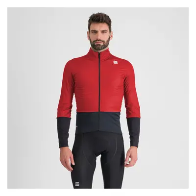 SPORTFUL Cyklistická větruodolná bunda - TOTAL COMFORT - červená/černá