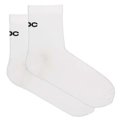 POC Cyklistické ponožky kotníkové - CADENCE ROAD SHORT SOCKS - bílá