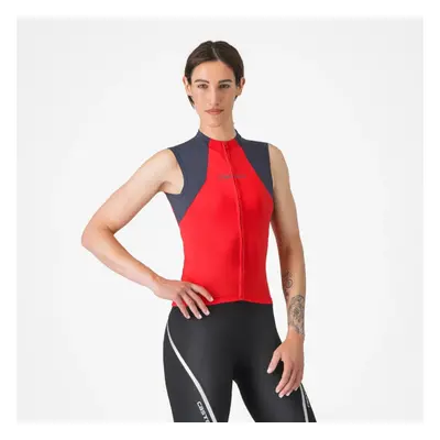 CASTELLI Cyklistický dres - SOLE - červená/modrá