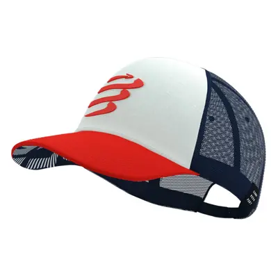 COMPRESSPORT Cyklistická čepice - TRUCKER CAP - modrá/bílá/červená