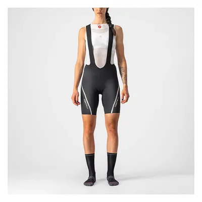 CASTELLI Cyklistické kalhoty krátké s laclem - VELOCISSIMA 3 LADY - černá