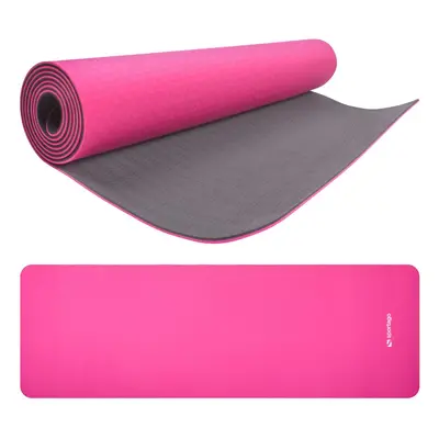 Podložka na cvičení Sportago TPE Yoga dvouvrstvá 173x61x0,4 cm, růžová