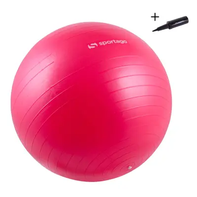 Gymnastický míč Sportago Anti-Burst 75 cm, včetně pumpičky - červená