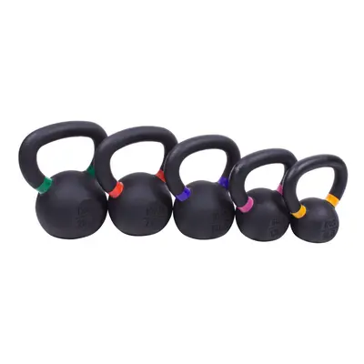 Sada powdercoated kettlebellu Sportago Ironside