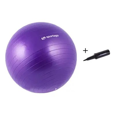 Gymnastický míč Sportago Anti-Burst 55 cm, včetně pumpičky - fialová