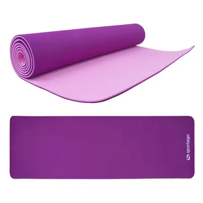 Podložka na cvičení Sportago TPE Yoga dvouvrstvá 173x61x0,6 cm Fialová