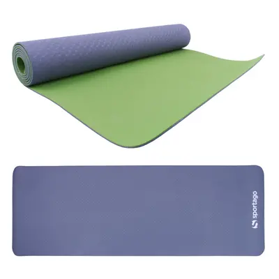 Podložka na cvičení Sportago TPE Yoga dvouvrstvá 173x61x0,4 cm, šedá